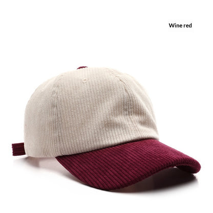 Women's Outdoor Solid Color Patchwork Baseball Cap