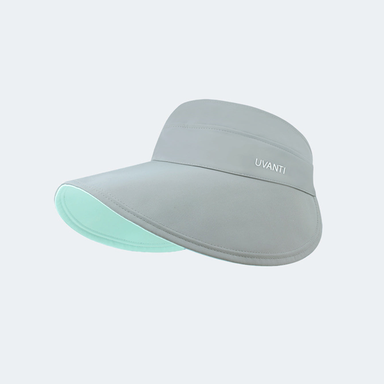 Solid-color Simple Double-sided Wide-brimmed Hat With Empty Crown, Light And Fresh Outdoor Wrap-around Style Large Brim, With Storage Function For Sun Protection.