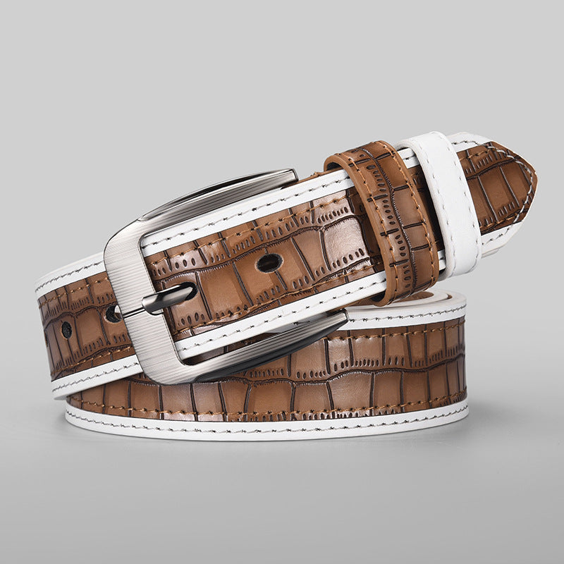 Fashionable Pin-Buckle Business-Grade Casual Belt