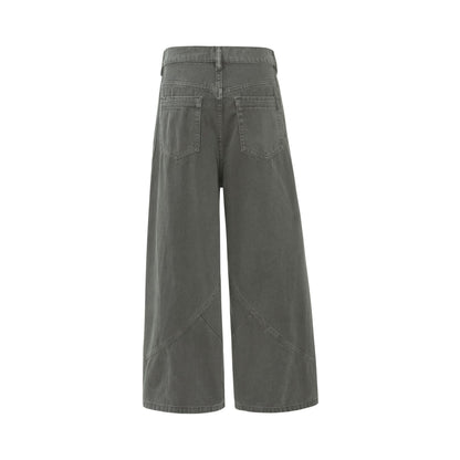Vintage Mens Loose-fit Work Pants