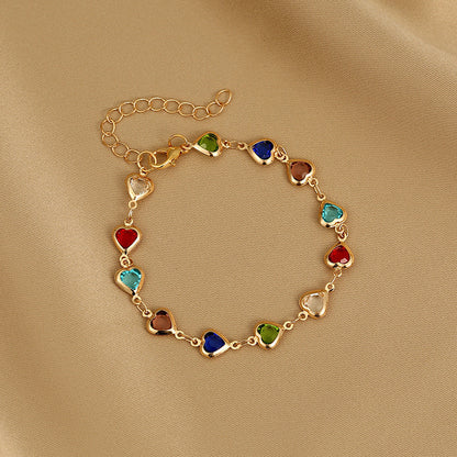 Affectionate Red Diamond Niche Light Luxury All-Match Exquisite