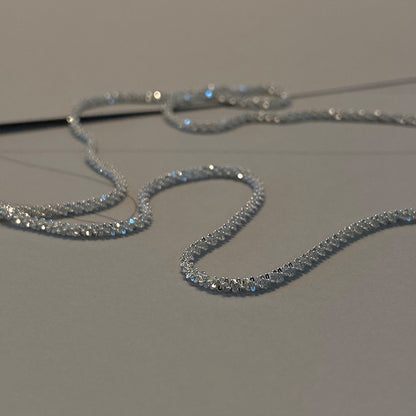 Italian Twist Sparkling Pure Necklace Plain Necklace