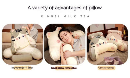 Bedside Soft Upholstery Big Backrest Waist Support Cushion Couch Pillow