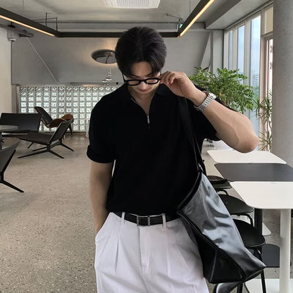 Men's Short-sleeved Breathable Versatile Trendy Top