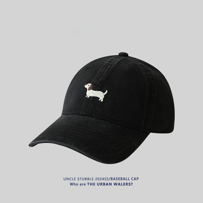 Dachshund Embroidered Baseball Cap For Women Versatile And Easy To Style