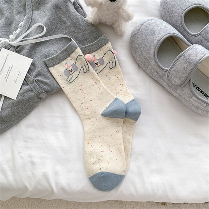 Bow-knot Women's Mid-calf Socks